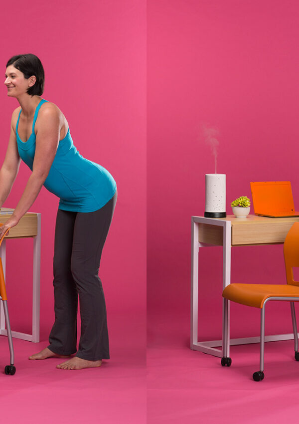 9 Yoga poses you can do at your desk!