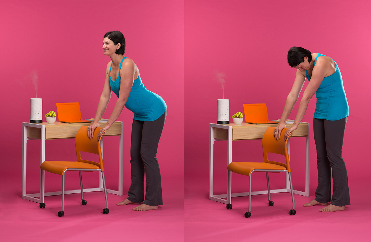 9 Yoga poses you can do at your desk!