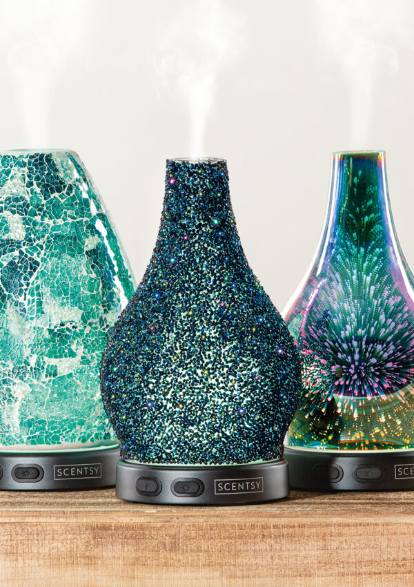 Scentsy Awaken, Stargazer, and Reflect Diffusers