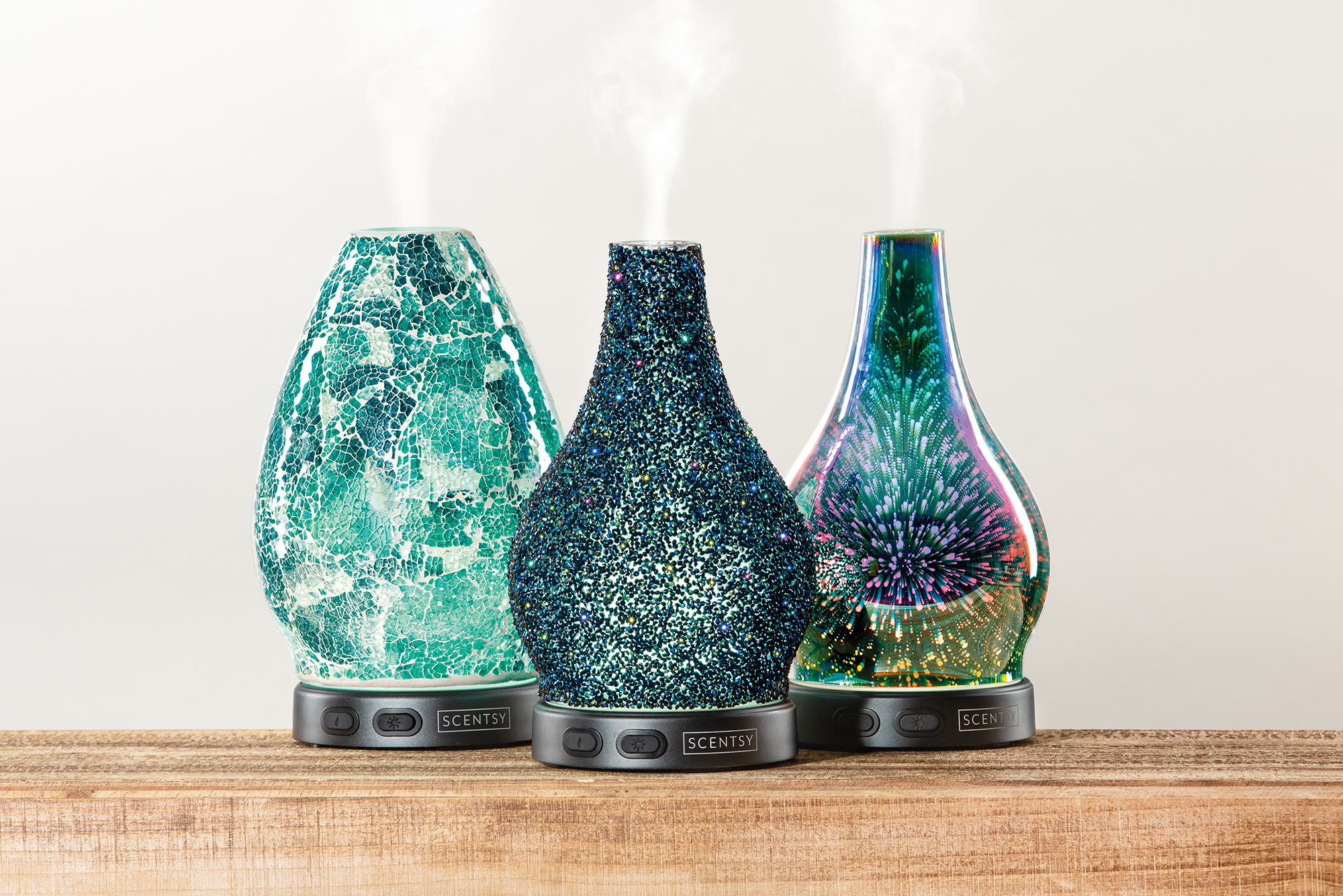 Scentsy Awaken, Stargazer, and Reflect Diffusers