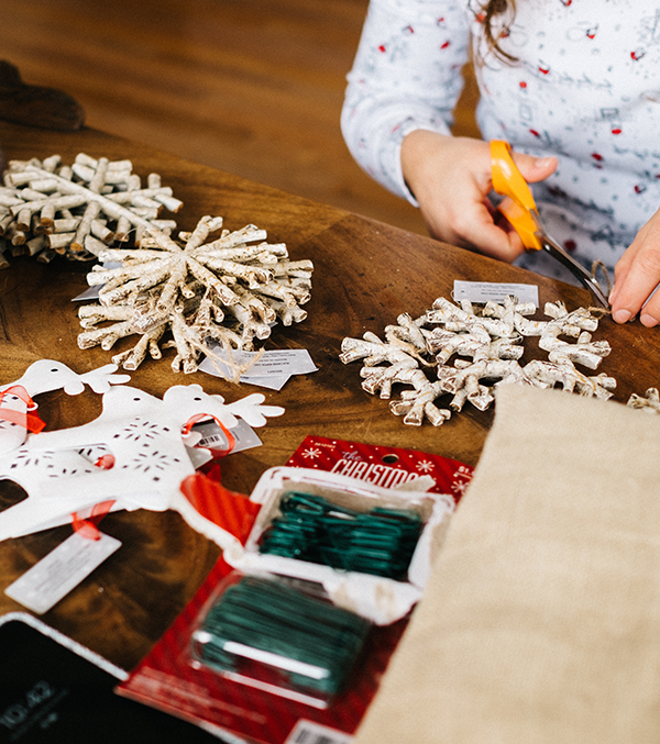Photo of making christmas crafts
