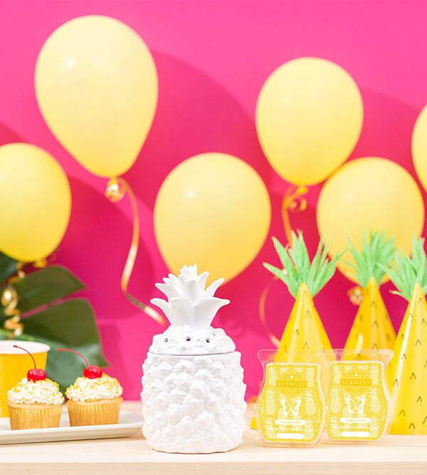 Photo of Pineapple Party featuring Scenty's Southern Hospitality warmer shaped like a Pineapple
