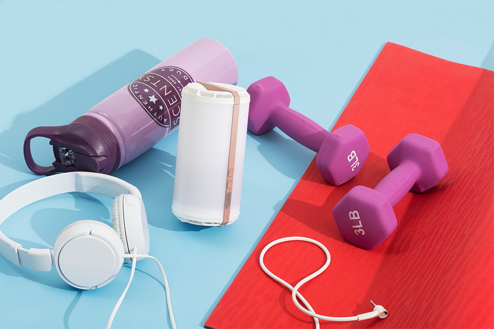 Photo of scentsy go and exercise equipment