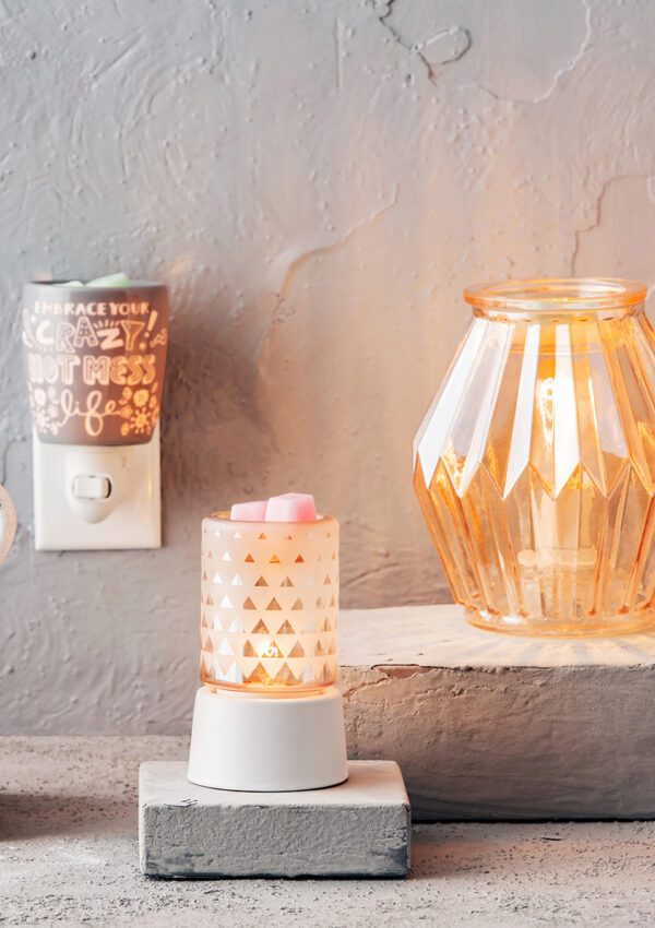 Line up of Scentsy's diverse and unique warmers