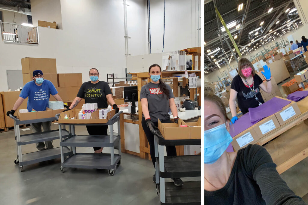 Two images of Scentsy Operations 