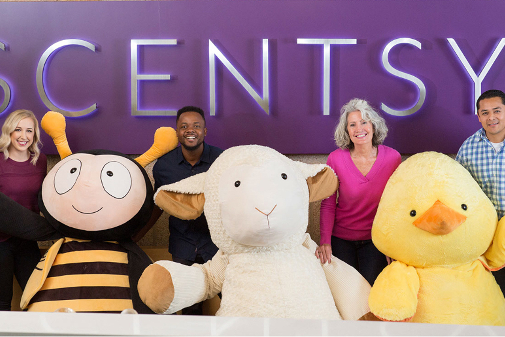 Giant Scentsy Buddies at Scentsy Home Office