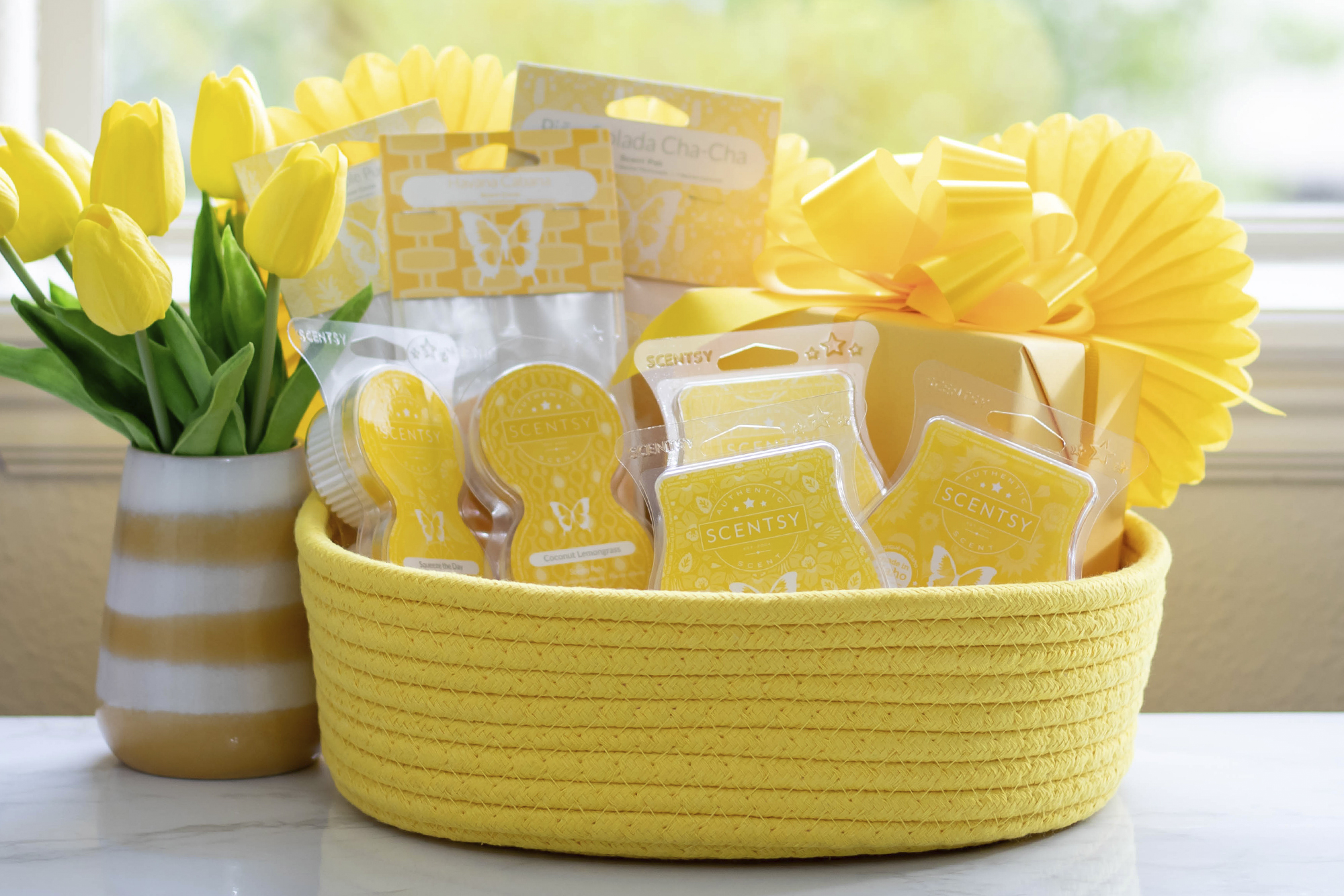 Give a Scentsy sunshine basket