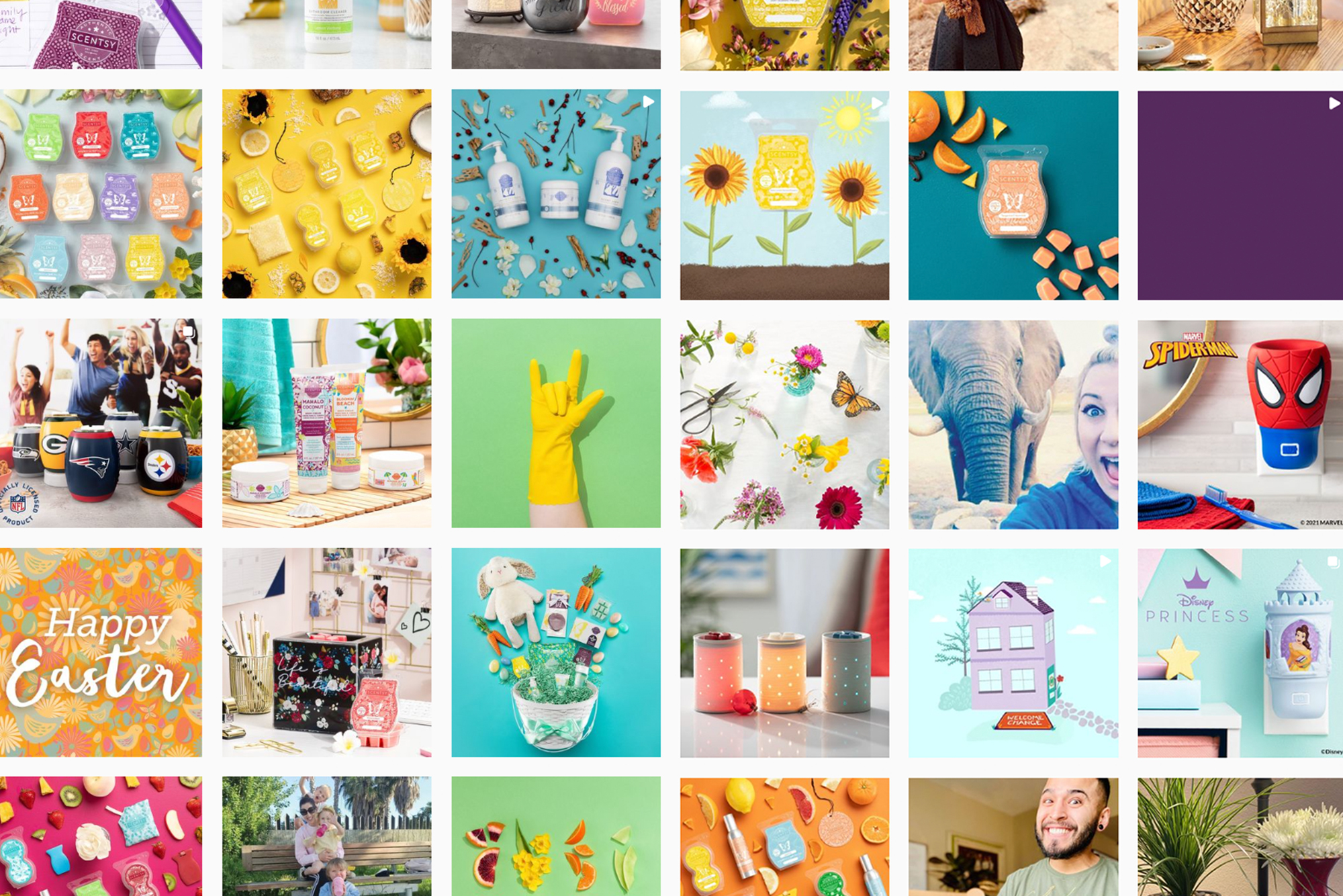 Scentsy Instagram photo collage