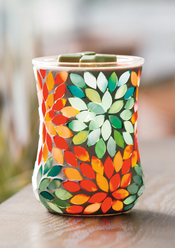 Scentsy stylized photo of the Dancing Petals warmer