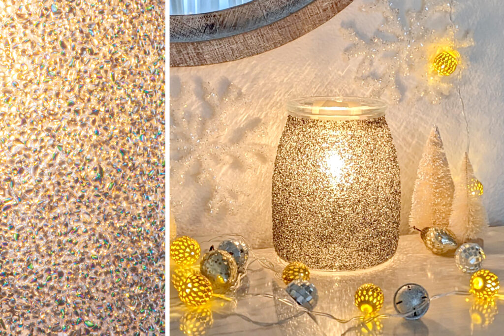 Long-lasting winter decorations from Scentsy include the Twinkle Wax Warmer and In the Clouds Wax Warmer that are both glamorous