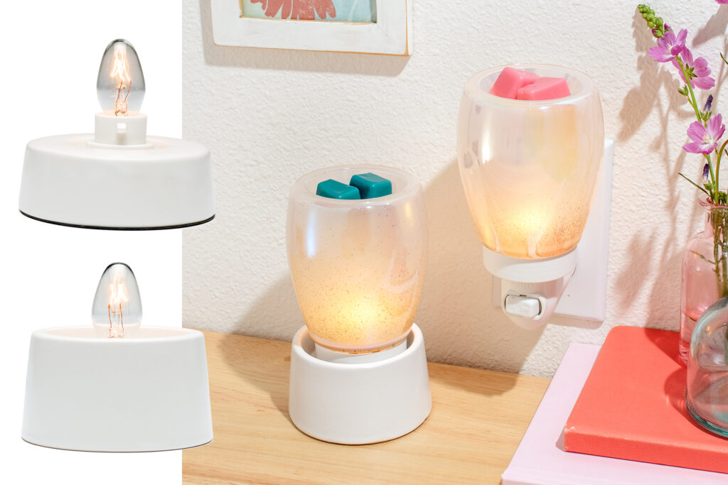 Scentsy mini wax warmers tabletop bases 