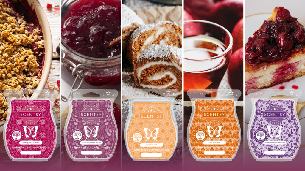 Scentsy fragrances that smell like delicious foods that invoke favorite memories and nostalgia!