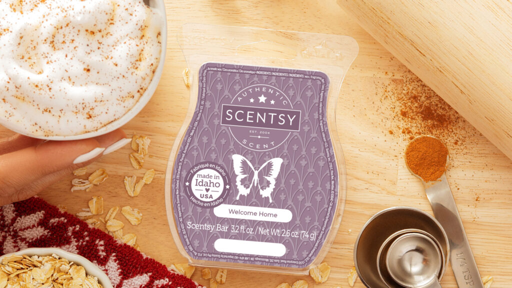 Enjoy scents of mulled cider, spiced cocoa or chai tea with cinnamon sticks and spices in the simmering water, infusing the air with a sense of warmth and comfort. You know you’re at home with a sniff of Welcome Home Scentsy wax melts