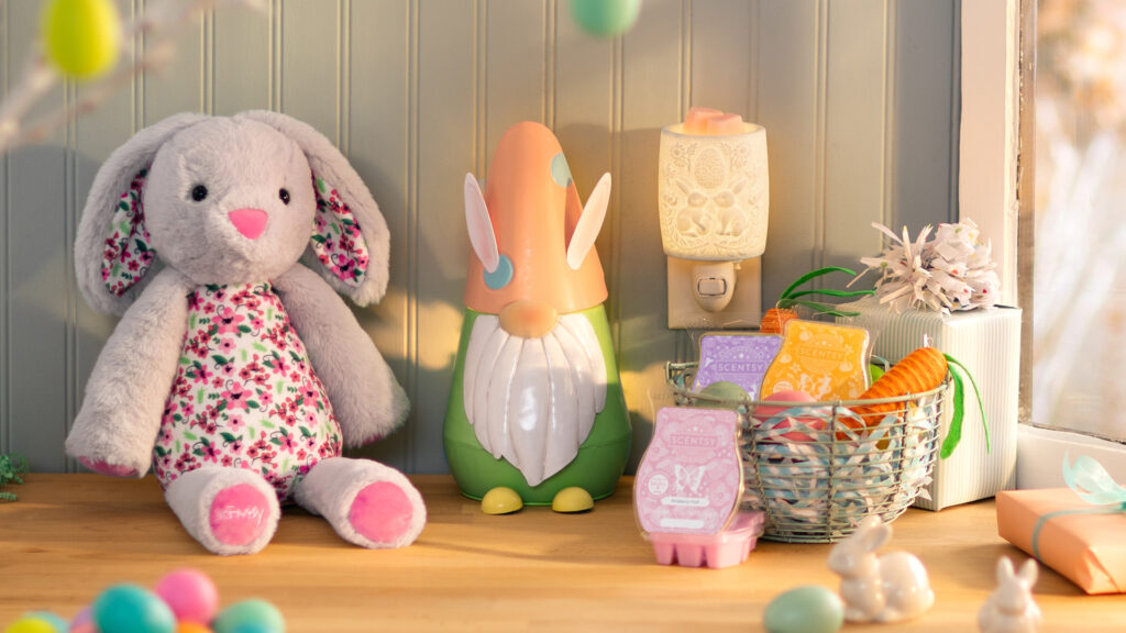 Scent products and home décor from the Scentsy Easter Collection