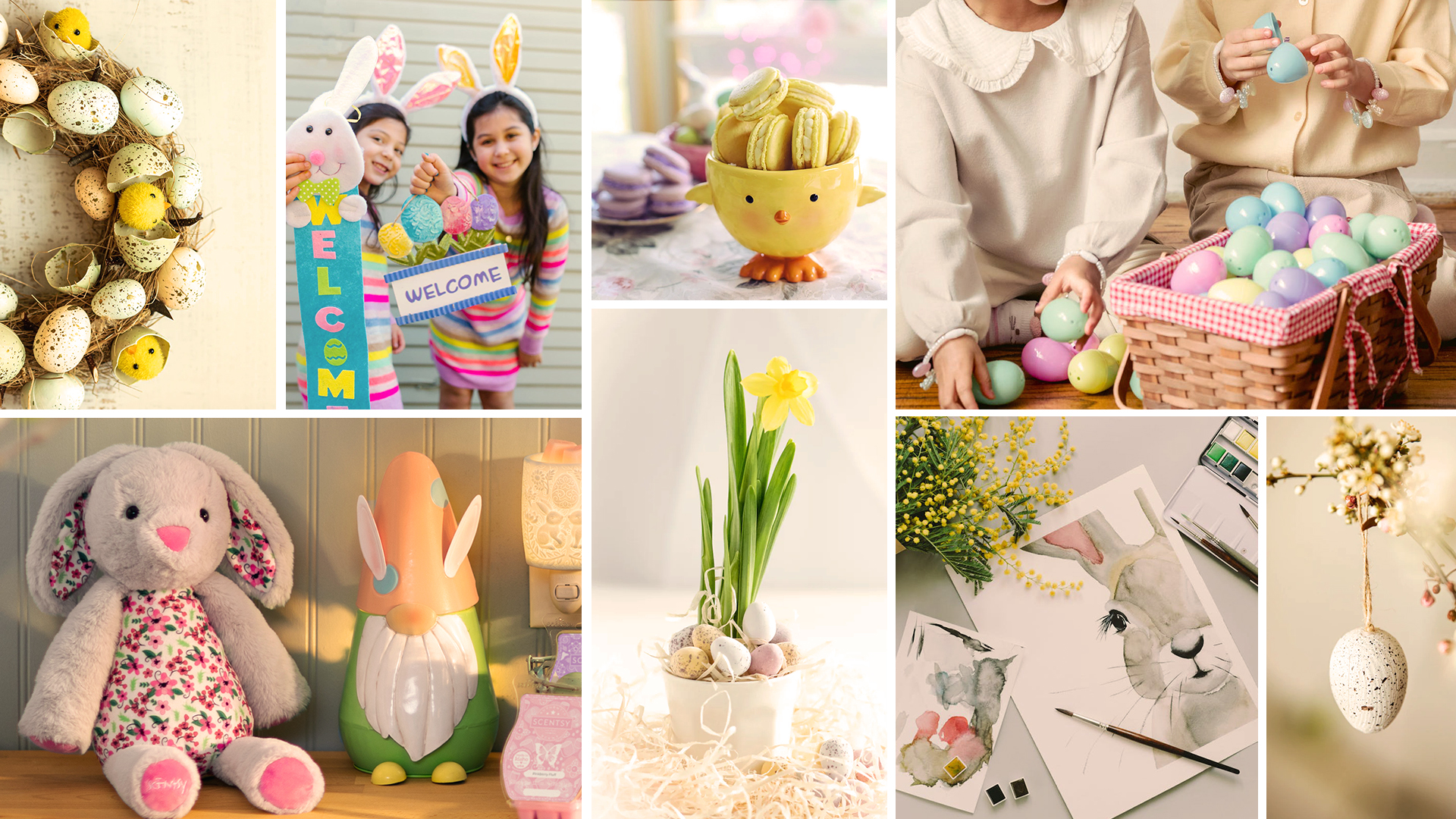 Easter home décor ideas and Scentsy Easter collection products