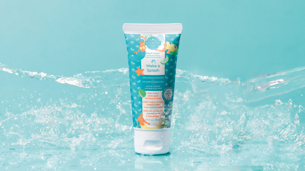 Scentsy hand cream scented in Make a Splash fragrance