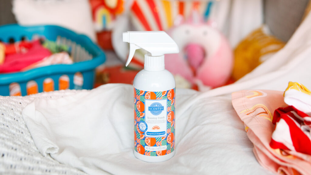 Tangerine & Sugarcane scented Scentsy Fresh fabric spray