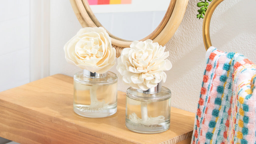 Scentsy fragrance flowers giving off amazing fragrance in a dorm