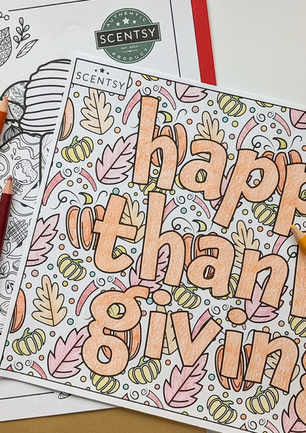 Fill your fall with Scentsy’s coloring pages for kids and adults
